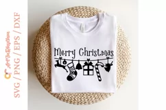 Merry Christmas Garland Decoration svg Product Image 2