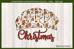 Merry Christmas Gingerbread Men, Sublimation PNG Design Product Image 2