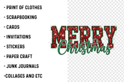 Merry Christmas Glitter Png Product Image 3