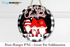Merry Christmas Gnomes - Christmas Door Hanger Product Image 1