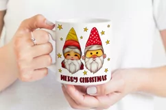 Merry Christmas Gnomes Sublimation | Cute Christmas Gnomes Product Image 3