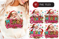 Merry Christmas Greeting Santa Claus Holiday Png Product Image 1