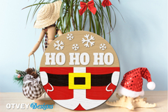 Merry Christmas Round Sign Door Hanger Lasercut BUNDLES Product Image 7
