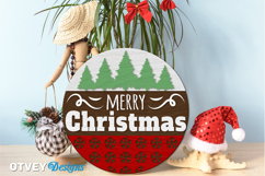 Merry Christmas Round Sign Door Hanger Lasercut BUNDLES Product Image 6