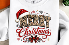 Merry Christmas Leopard Print PNG Product Image 1