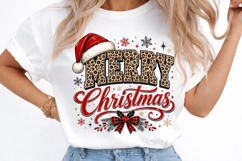 Merry Christmas Leopard Print PNG Product Image 3