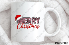 Merry Christmas Leopard Santa Hat PNG Product Image 4