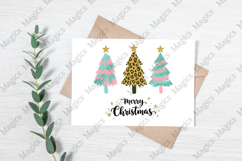Merry Christmas Leopard Trees PNG Product Image 3