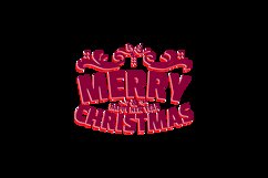 Merry christmas lettering design art Product Image 2