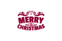 Merry christmas lettering design art Product Image 1
