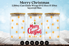 merry christmas libbey beer can glass full wrap svg presized template for 16oz and 20oz glass for Cricut Silhouette and sublimation