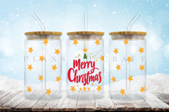 merry christmas libbey beer can glass full wrap svg presized template for 16oz and 20oz glass for Cricut Silhouette and sublimation