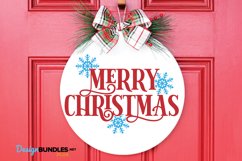 Merry Christmas SVG, Christmas Sign SVG, Christmas SVG Product Image 1