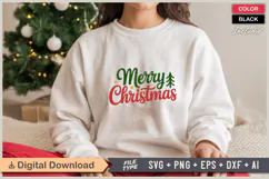 Merry Christmas SVG | Christmas SVG | Holiday SVG | Xmas SVG Product Image 1