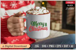 Merry Christmas SVG | Christmas SVG | Holiday SVG | Xmas SVG Product Image 3