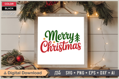 Merry Christmas SVG | Christmas SVG | Holiday SVG | Xmas SVG Product Image 6