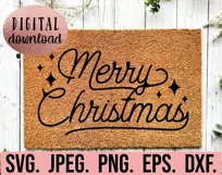 Merry Christmas SVG - Holiday Christmas Sweater Quote File Product Image 3