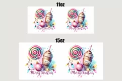 Christmas Mug Wrap For 11 oz and 15 oz, 3d Mug, Christmas Gingerbread Png