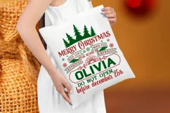 Merry Christmas Nice List SVG, Santa Sack SVG Design Product Image 3