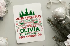 Merry Christmas Nice List SVG, Santa Sack SVG Design Product Image 2
