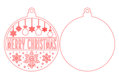 Merry Christmas Laser Cut SVG Product Image 2