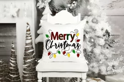 Merry Christmas | Christmas Lights | Buffalo Plaid Letters Product Image 4