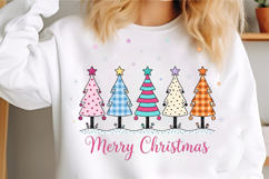 Merry Christmas Pink Trees PNG Product Image 3