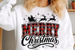 Merry Christmas Plaid PNG Product Image 3