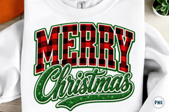 Merry Christmas Plaid Png Product Image 1