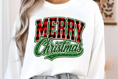 Merry Christmas Plaid Png Product Image 2