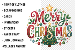 Merry Christmas Png Product Image 3