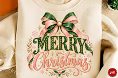 Merry Christmas PNG, Christmas Bow PNG, Christmas PNG Product Image 1