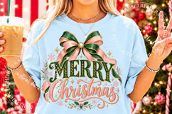 Merry Christmas PNG, Christmas Bow PNG, Christmas PNG Product Image 2