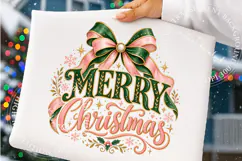 Merry Christmas PNG, Christmas Bow PNG, Christmas PNG Product Image 4
