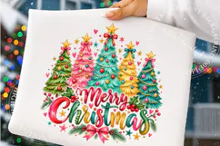 Merry Christmas PNG, Christmas Trees PNG, Christmas Shirt Product Image 4