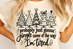 Merry Christmas PNG, Christmas Trees PNG, Christmas Shirt Product Image 4