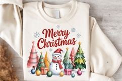 Merry Christmas PNG, Christmas Png, Snowman Png, Winter Product Image 3