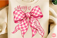 Merry Christmas PNG, Merry Christmas Bow PNG Product Image 1