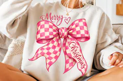 Merry Christmas PNG, Merry Christmas Bow PNG Product Image 3
