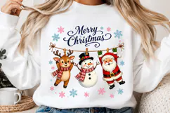Merry Christmas PNG, Preppy Stripes Christmas Png Product Image 2