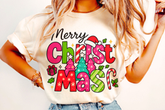 Merry Christmas PNG, Holiday PNG, Preppy PNG, Santa PNG Product Image 2