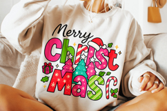 Merry Christmas PNG, Holiday PNG, Preppy PNG, Santa PNG Product Image 3