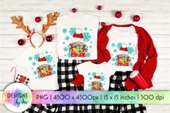 Merry Christmas Gnome Sublimation | Christmas Gnome & Gifts Product Image 1