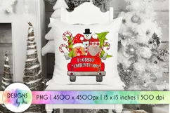 Merry Christmas Sublimation | Christmas Gnomes and Snowman Product Image 1