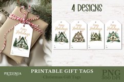 Merry christmas printable tags being used as Christmas Gift Tags print