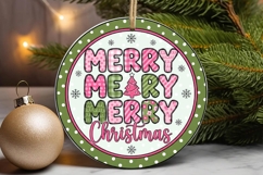 Merry Christmas Reindeer Bow Ornament Product Image 2