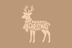 Merry Christmas Reindeer SVG Product Image 2