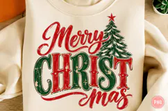 Merry Christmas Retro Vintage PNG Product Image 1