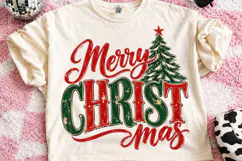 Merry Christmas Retro Vintage PNG Product Image 2