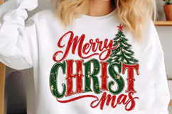 Merry Christmas Retro Vintage PNG Product Image 5
